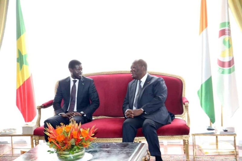 Sénégal-Côte d’Ivoire : Les présidents Faye et Ouattara pour le renforcement de la coopération